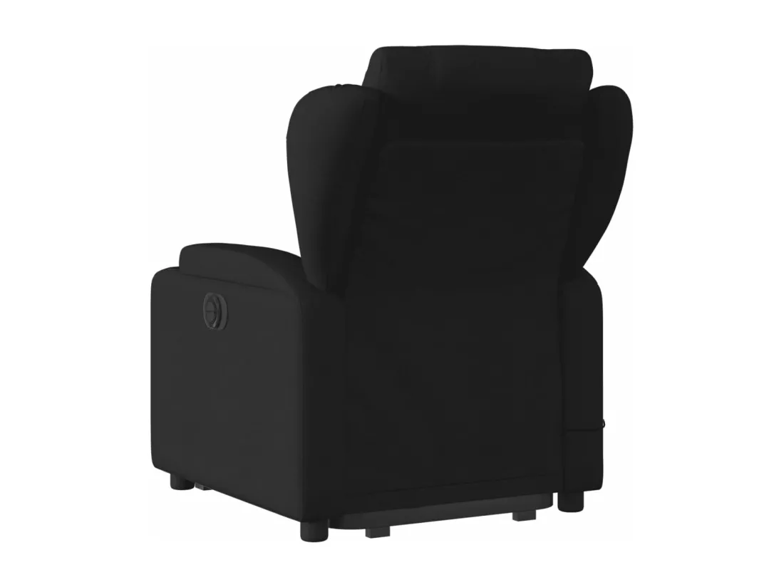 Fauteuil massant inclinable Noir Tissu