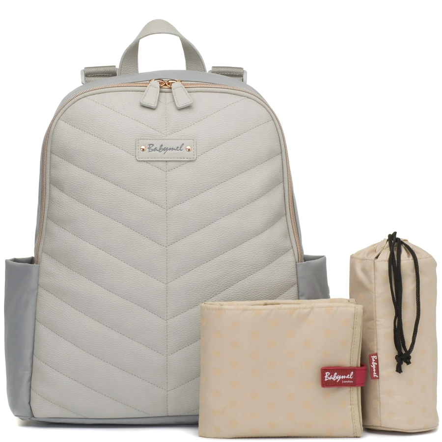Babymel Wickelrucksack Gabby Pale Grey