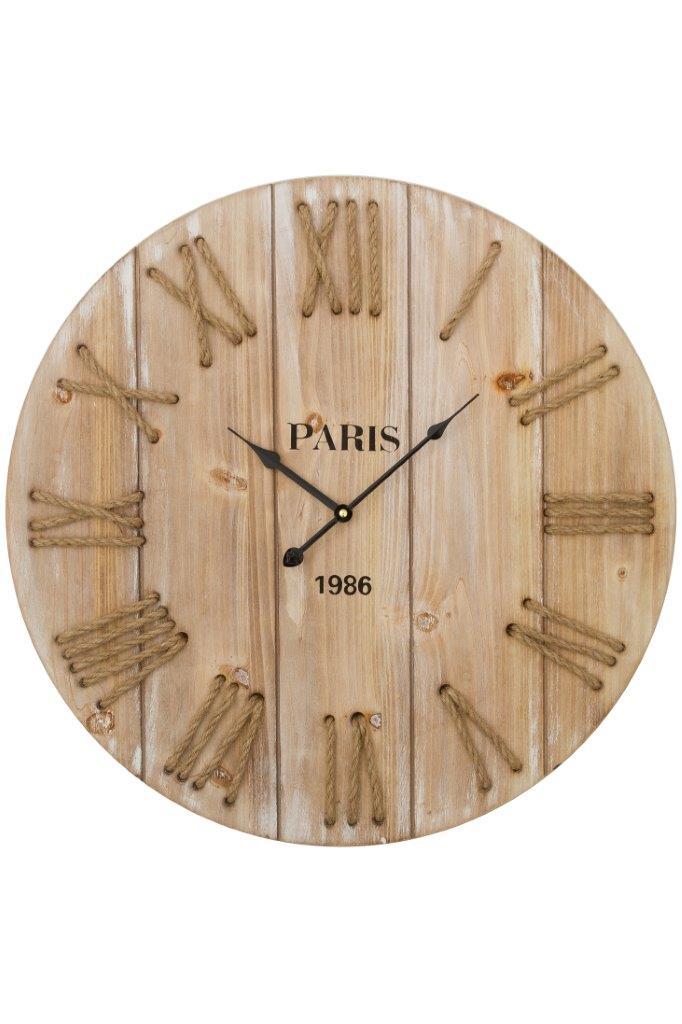 Wanduhr WILBUR - braun - 58x58 cm