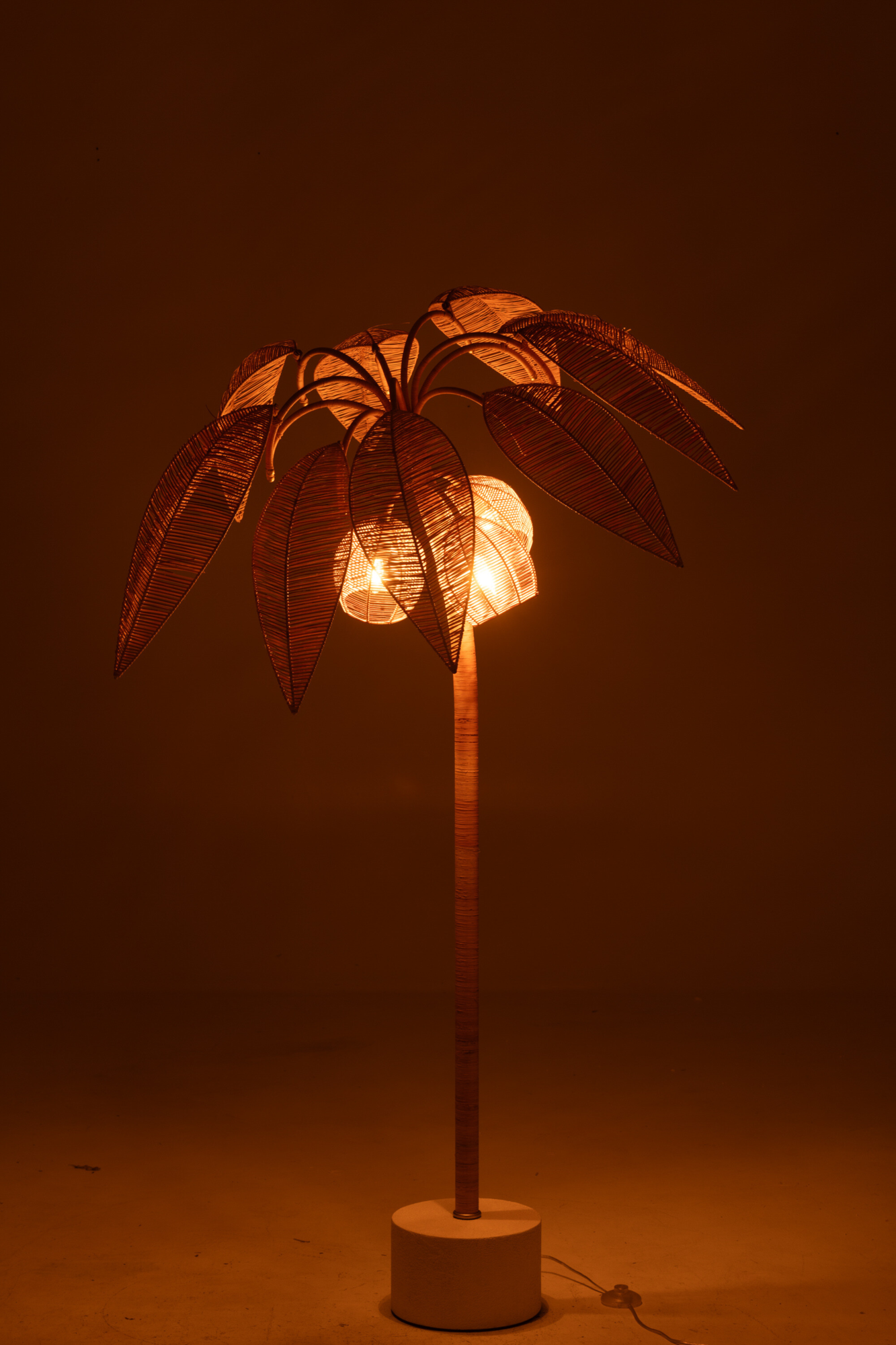 Vloerlamp Palmboom naturel Small