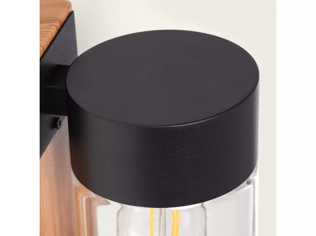 Applique Murale Extérieure Acier Inoxydable et Verre avec Détecteur de Mouvement Isoba Noir
