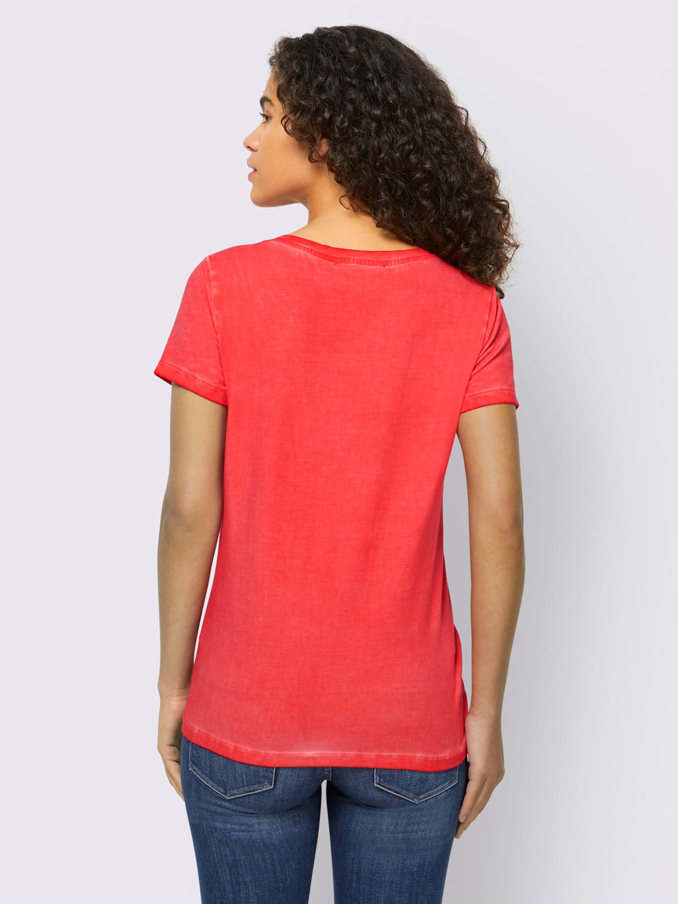 T-shirt empiècement en dentelle