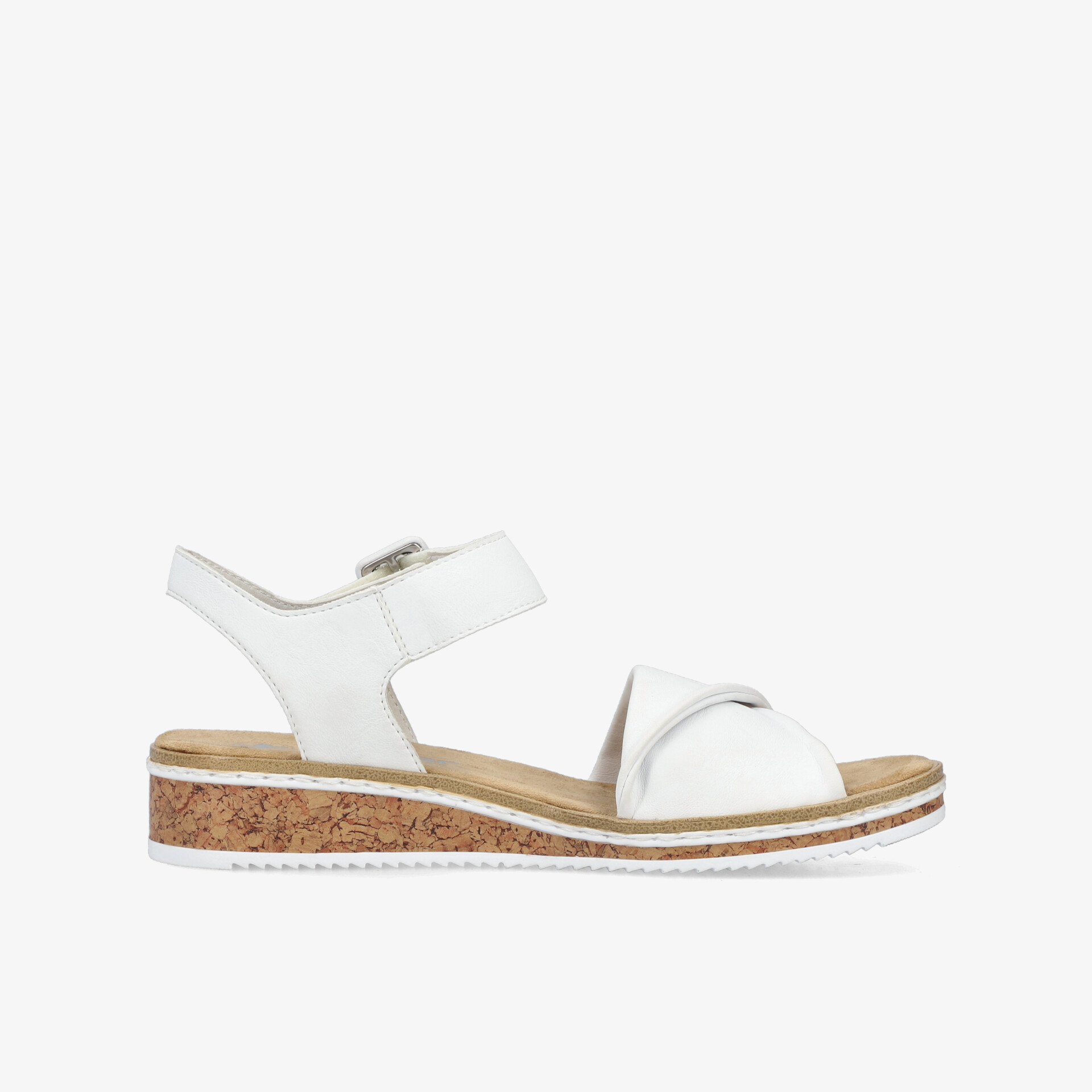 rieker Damen Keilsandalen weiß