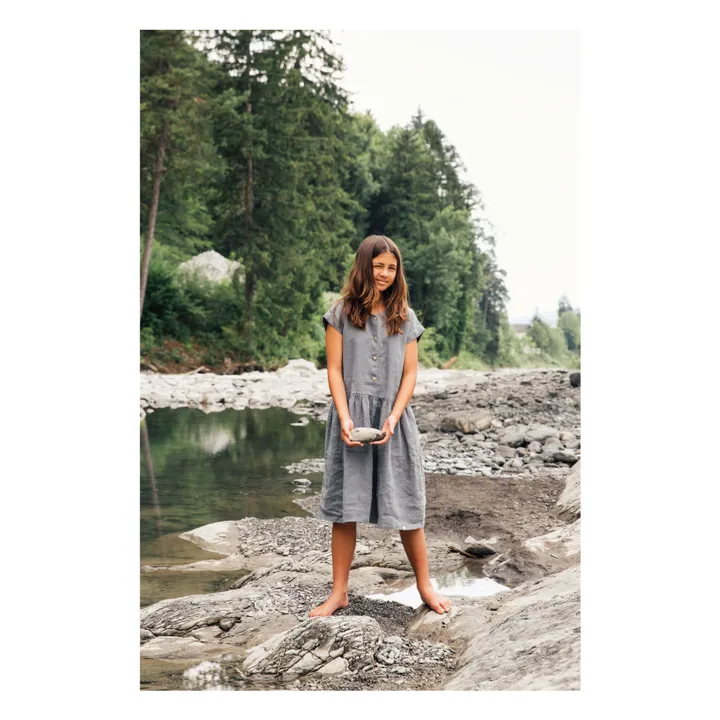 Matona Robe Lin | Bleu gris
