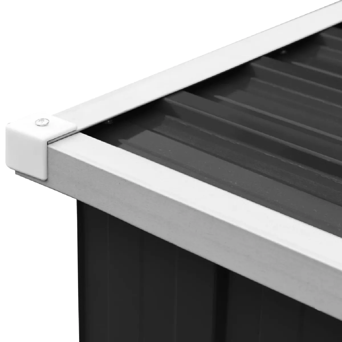 vidaXL Abri de stockage à bois 330x84x152 cm - Anthracite
