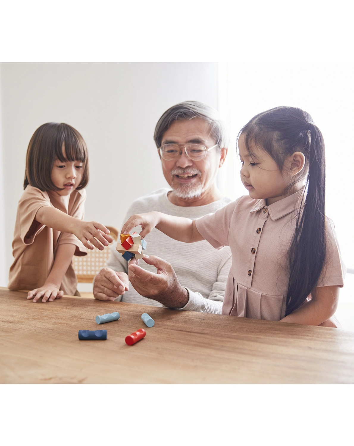 3D-Puzzle STÄBE 6 Teile