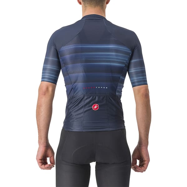 Maillot vélo CASTELLI MAILLOT CLIMBER'S 3.0 SL2 BLEU/BLANC