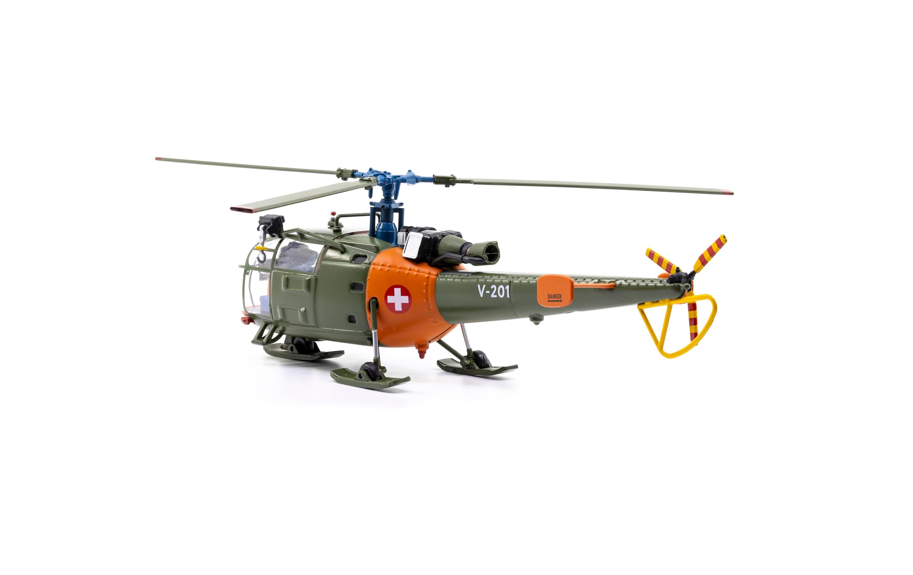 Alouette III Swiss Air Force V-201 1:72Modellflugzeug Schweizer Luftwaffe
