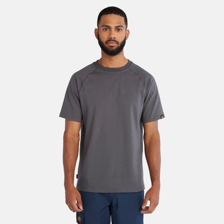 Camiseta Timberland PRO Core com Logo Refletivo para Homens na Cor Cinza Escuro