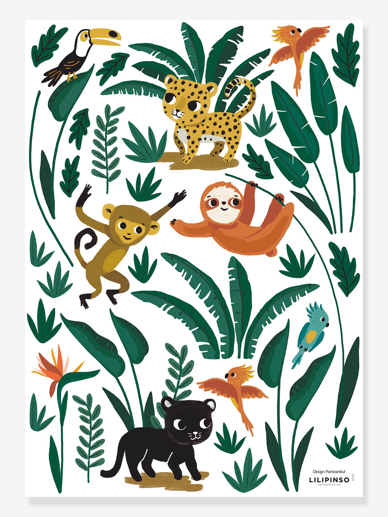 Cartela de adesivos Lillipinso