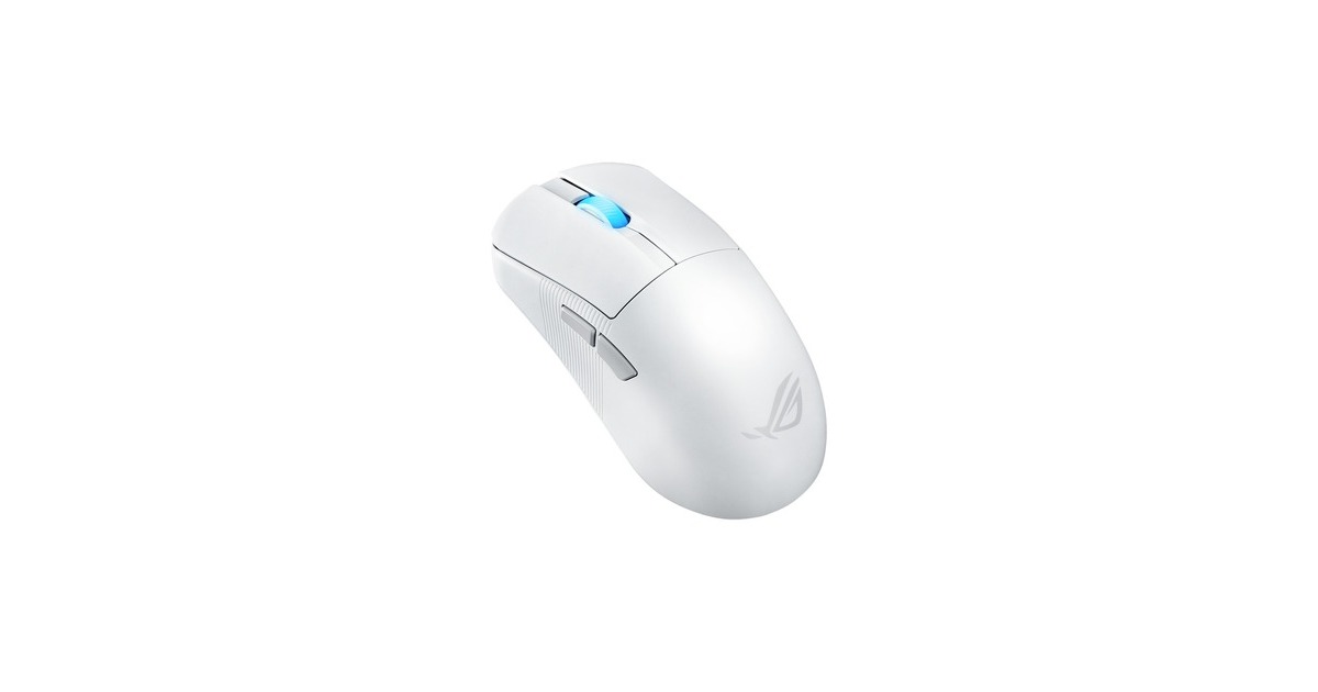 ASUSROG Harpe Ace Mini gaming muis  (Wit, 42.000 dpi, USB, 2.4GHz RF, Bluetooth)