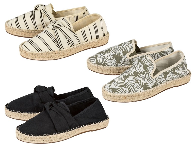 Espadrilles voor dames, linnen look