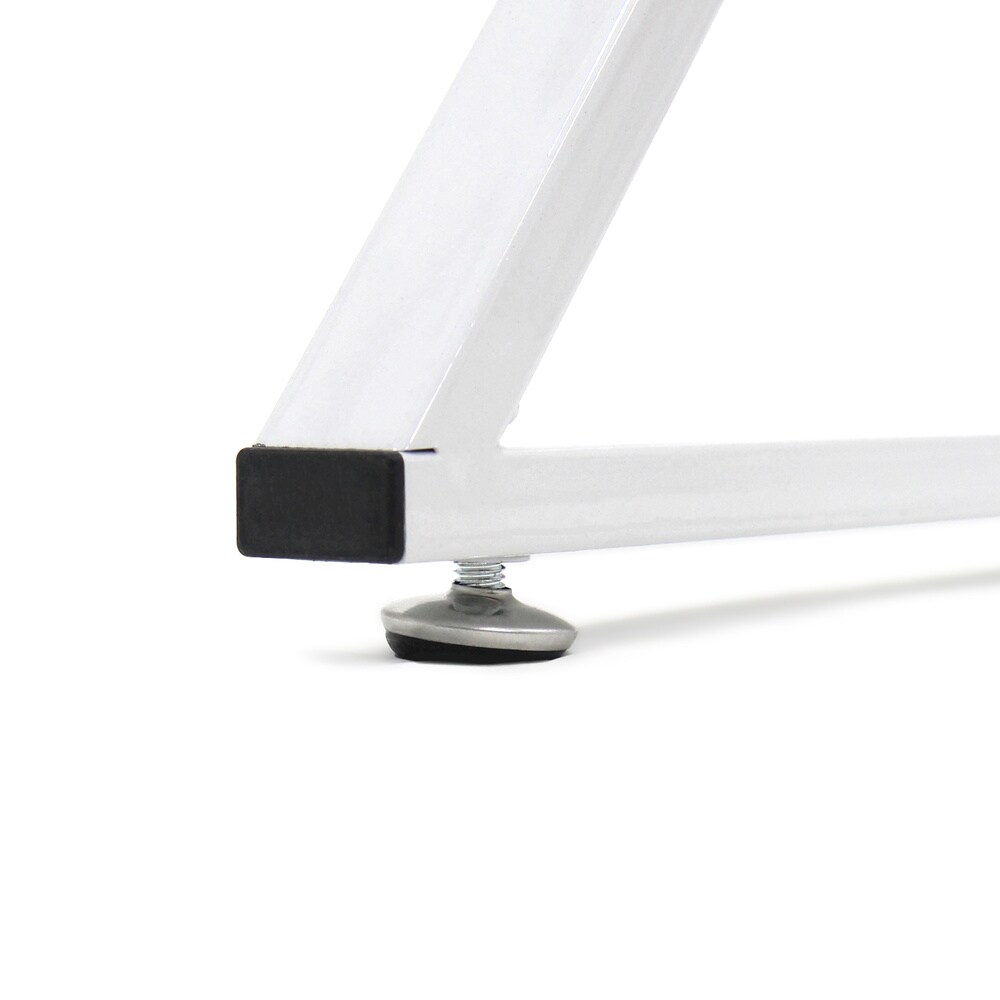 Schreibtisch EASY FLOW III Melaminharzbeschichtete Spanplatte, Gestell pulverbeschichteter Stahl hjh OFFICE