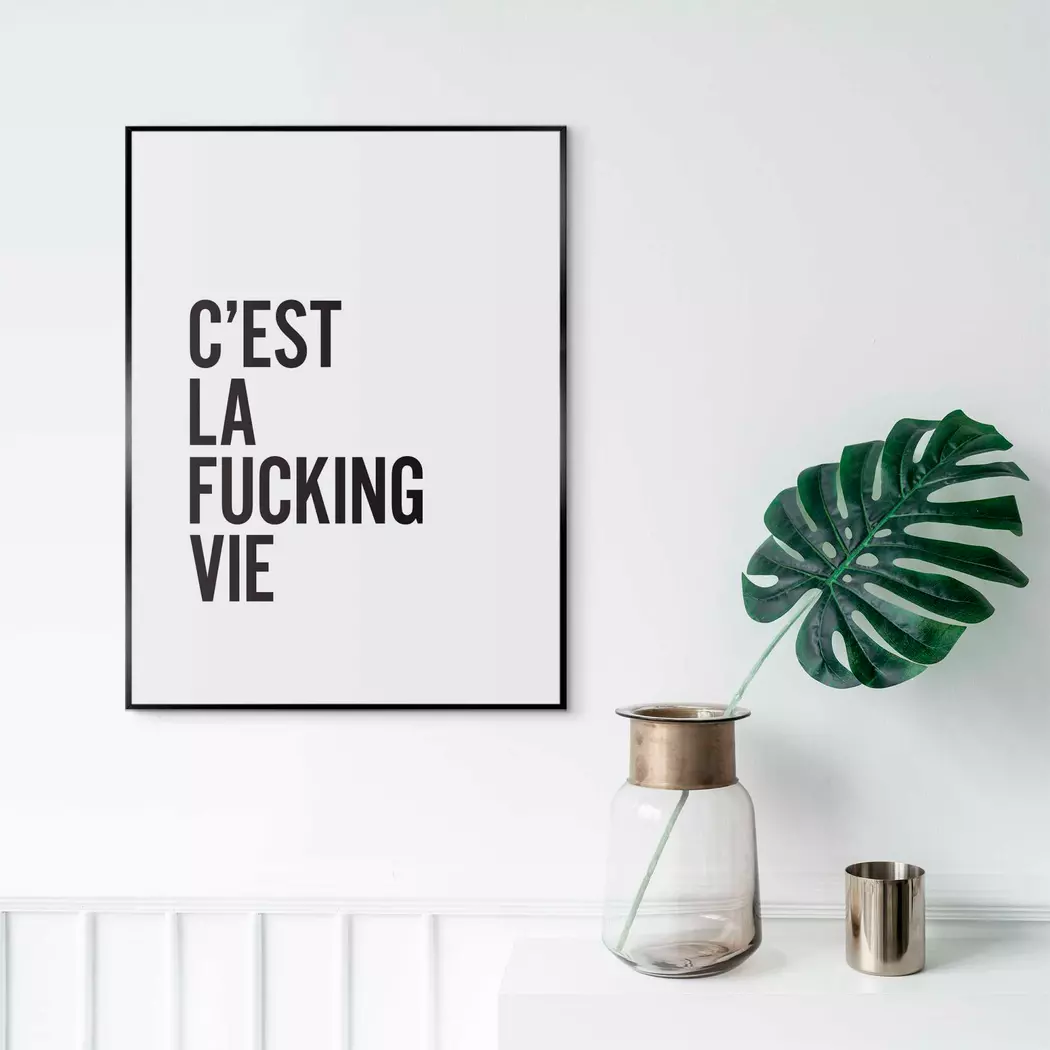 Wandbild 30 x 40 cm La vie