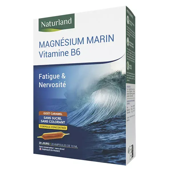 Naturland Magnésium Marin + Vitamine B6 20 ampoules