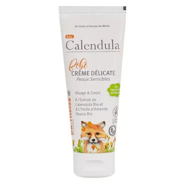 Creme delicado para bebês com calêndula orgânica DR Theiss 75ml