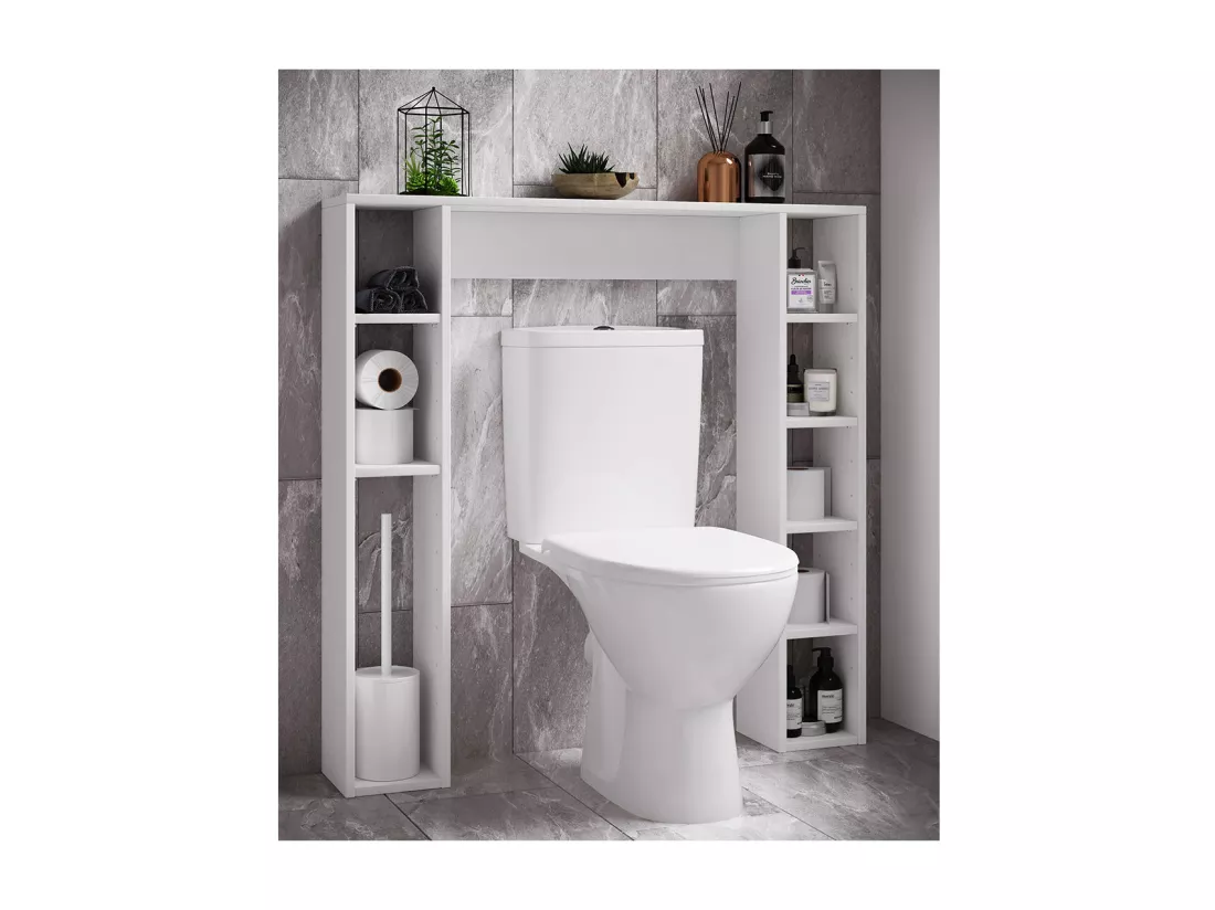 Étagère murale surélevée WC Salle de bains Étagère Tinoli M