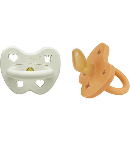 Hevea Schnuller - 3-36 Mt. - 2er-Pack - Naturgummi - Gefroren Su