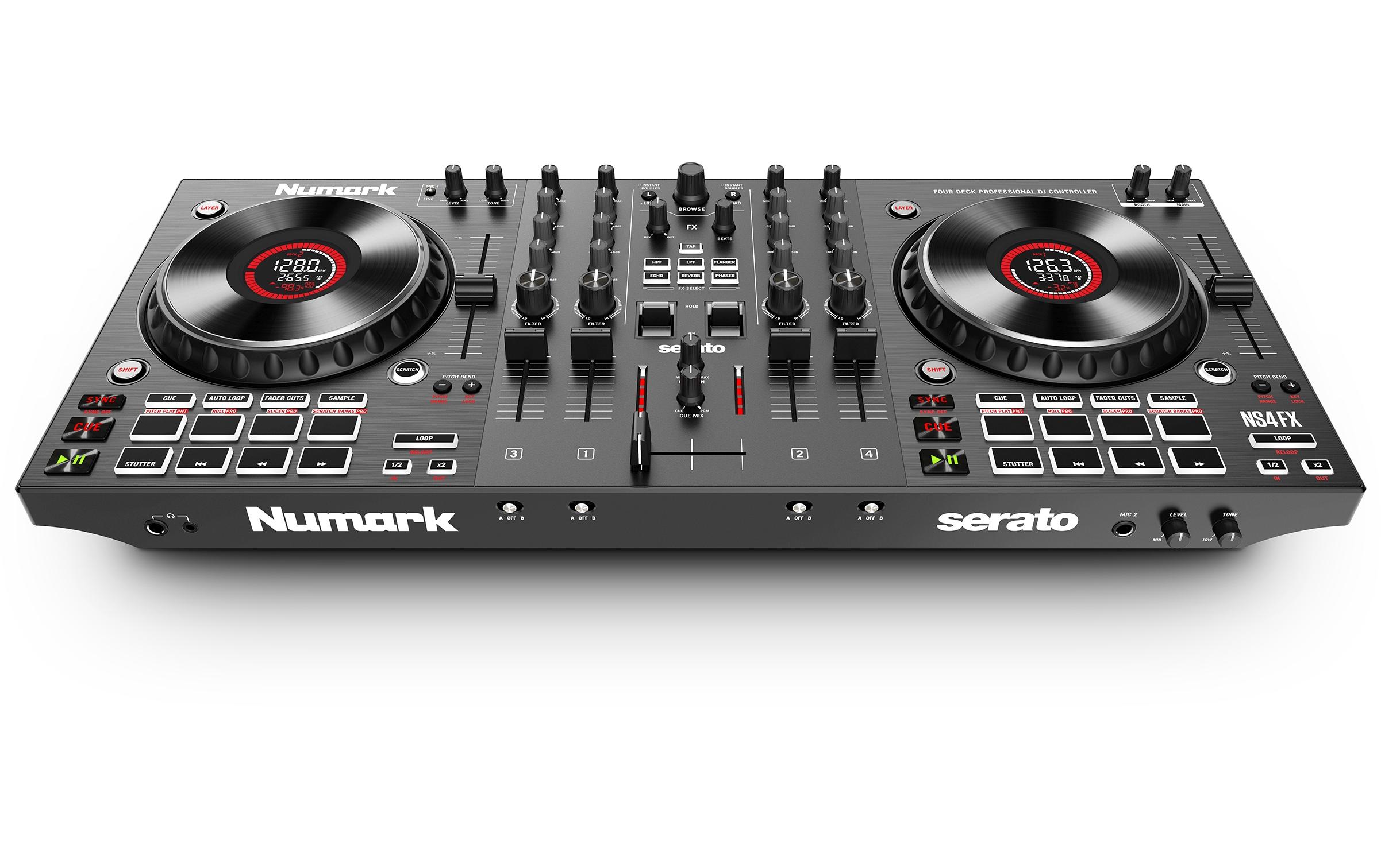 DJ-Controller NS4FX<br>Professioneller 2-Deck-DJ-Controller mit 4 Kanälen
