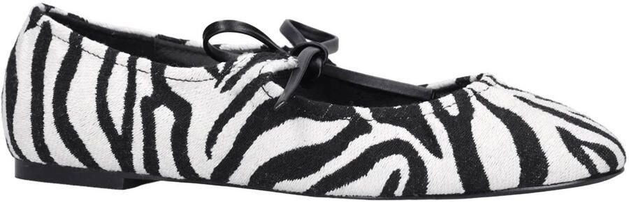 Sacha ballerina's met zebraprint zwart wit