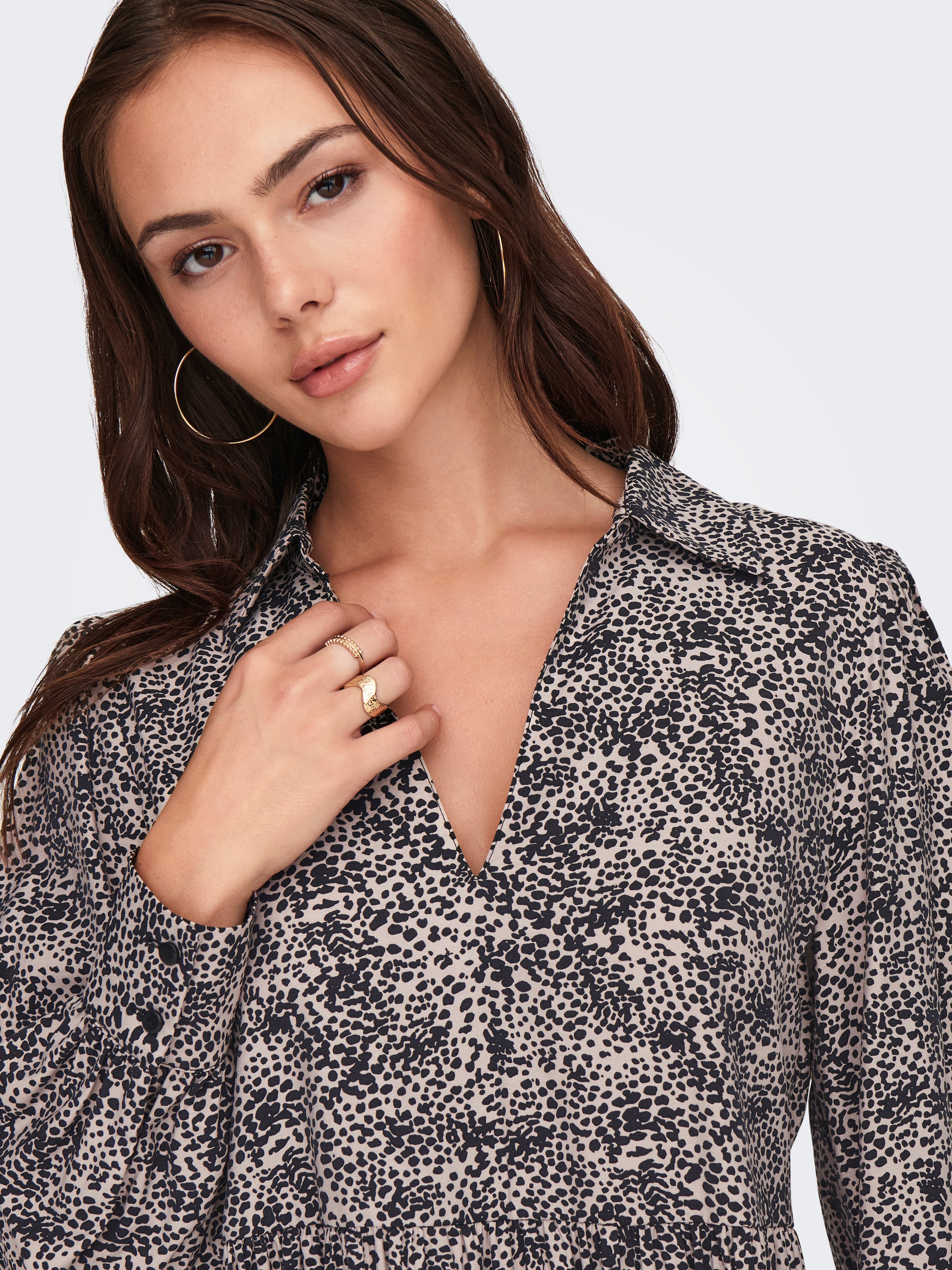 JDYABIGAIL Kurzes Kleid Chateau Gray