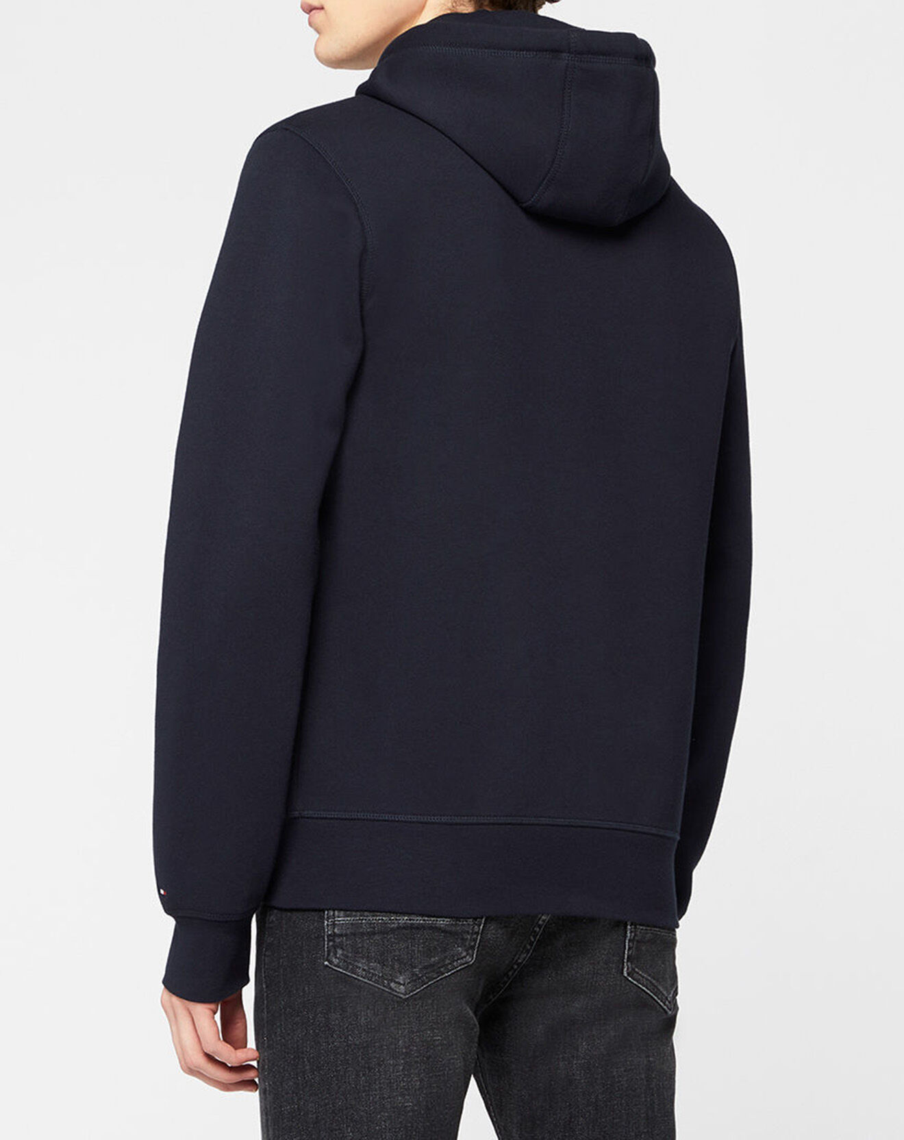Tommy Hilfiger Sweat à capuche zippé Tommy Logo bleu marine