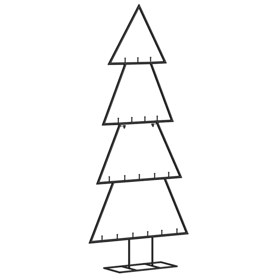 vidaXL - Metalen Kerstboom - Zwart - 90 cm