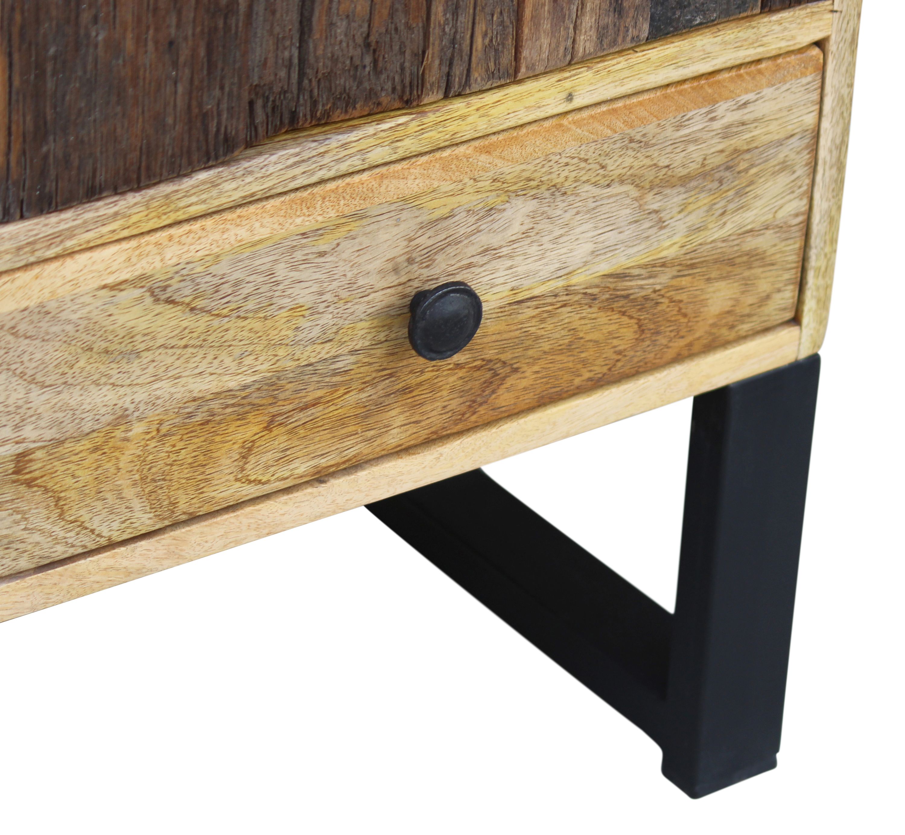 Kommode Holz Vintage REMI 100 x 130 cm