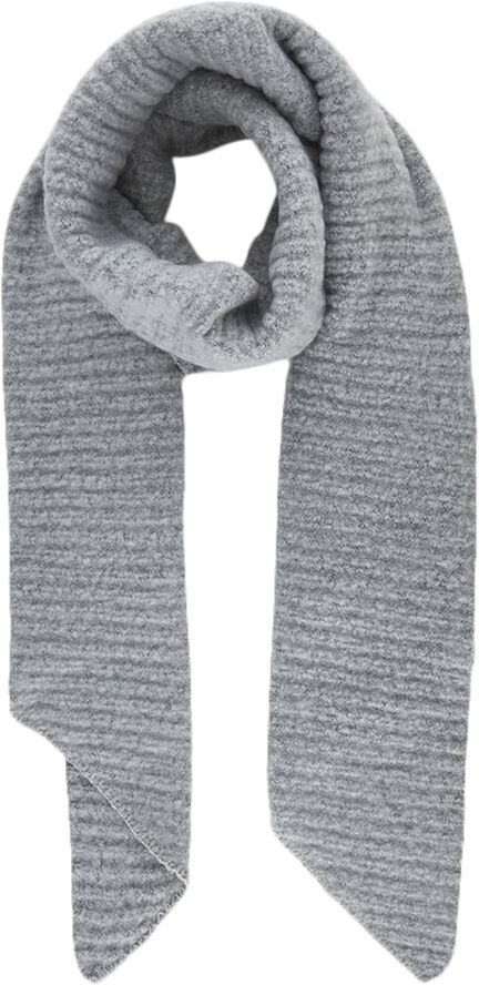 Pieces PCPYRON STRUCTURED LONG SCARF NOOS Grå