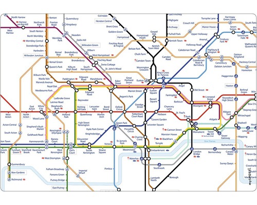 mySPOTTI pop Subway London keukenachterwand 59x41 cm