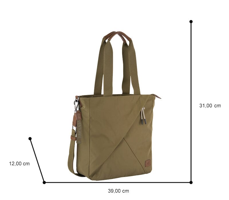 Camel Active Aurum Zip Tote Bag M Khaki