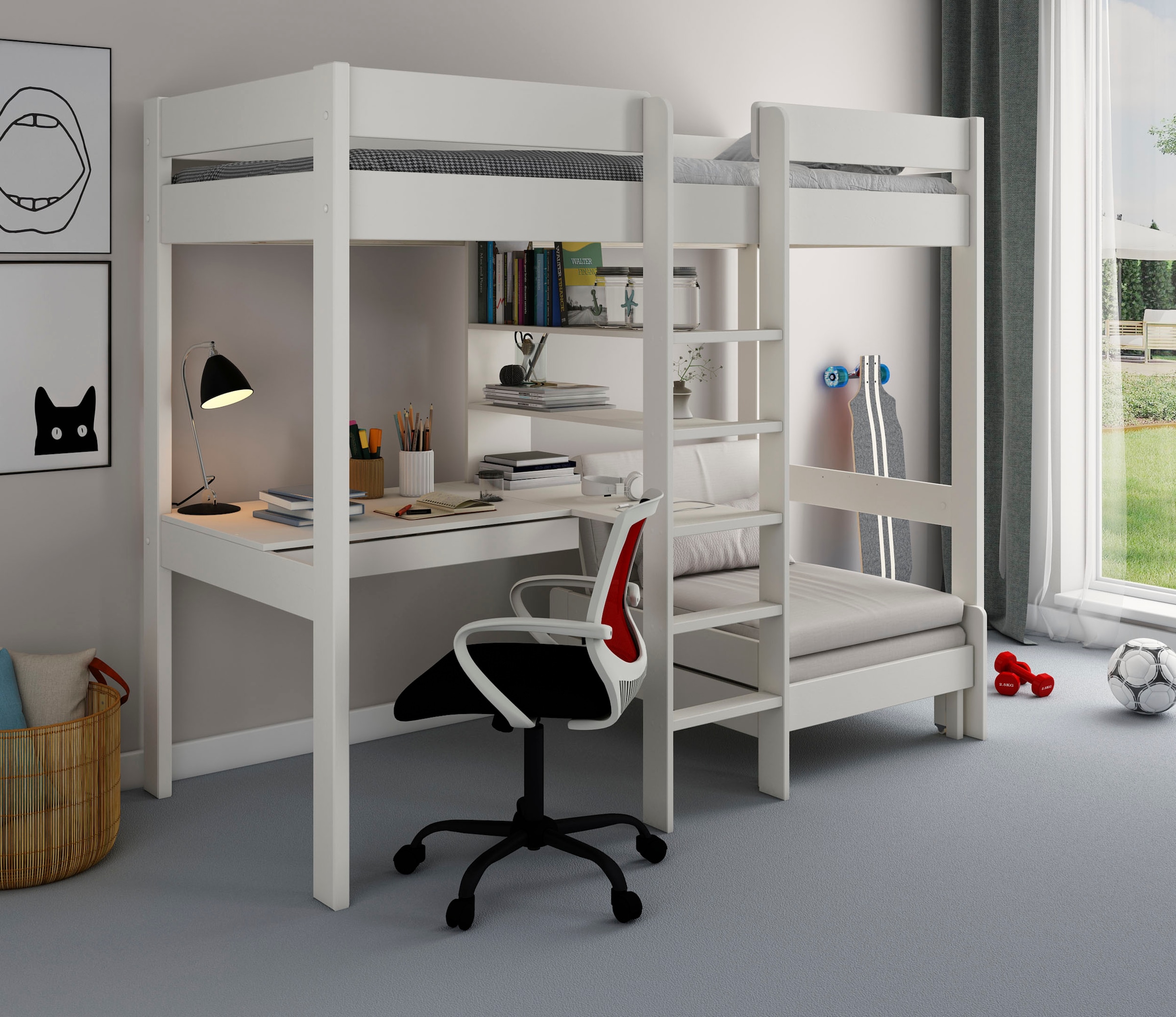 Lüttenhütt Hochbett »Stockbett, Kinderbett, 