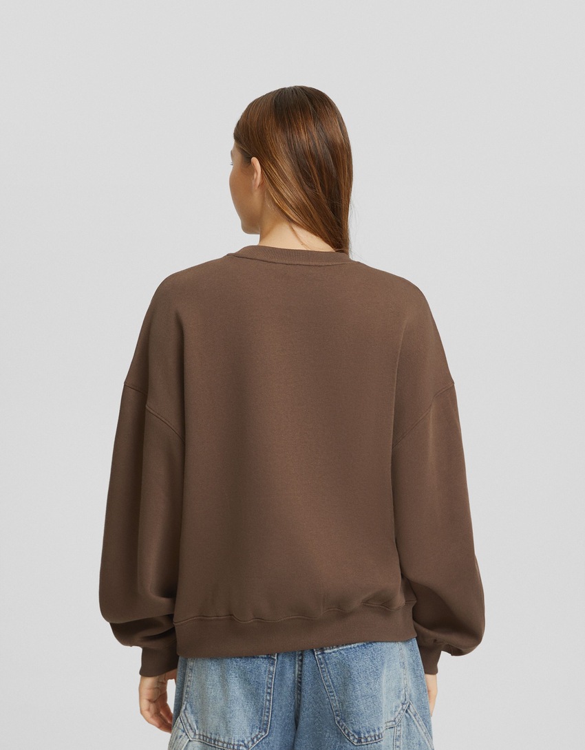 Moletom oversized bordado