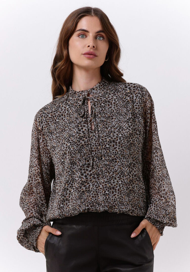 LIU JO bruine liu jo blouse tunica ts nav creponne