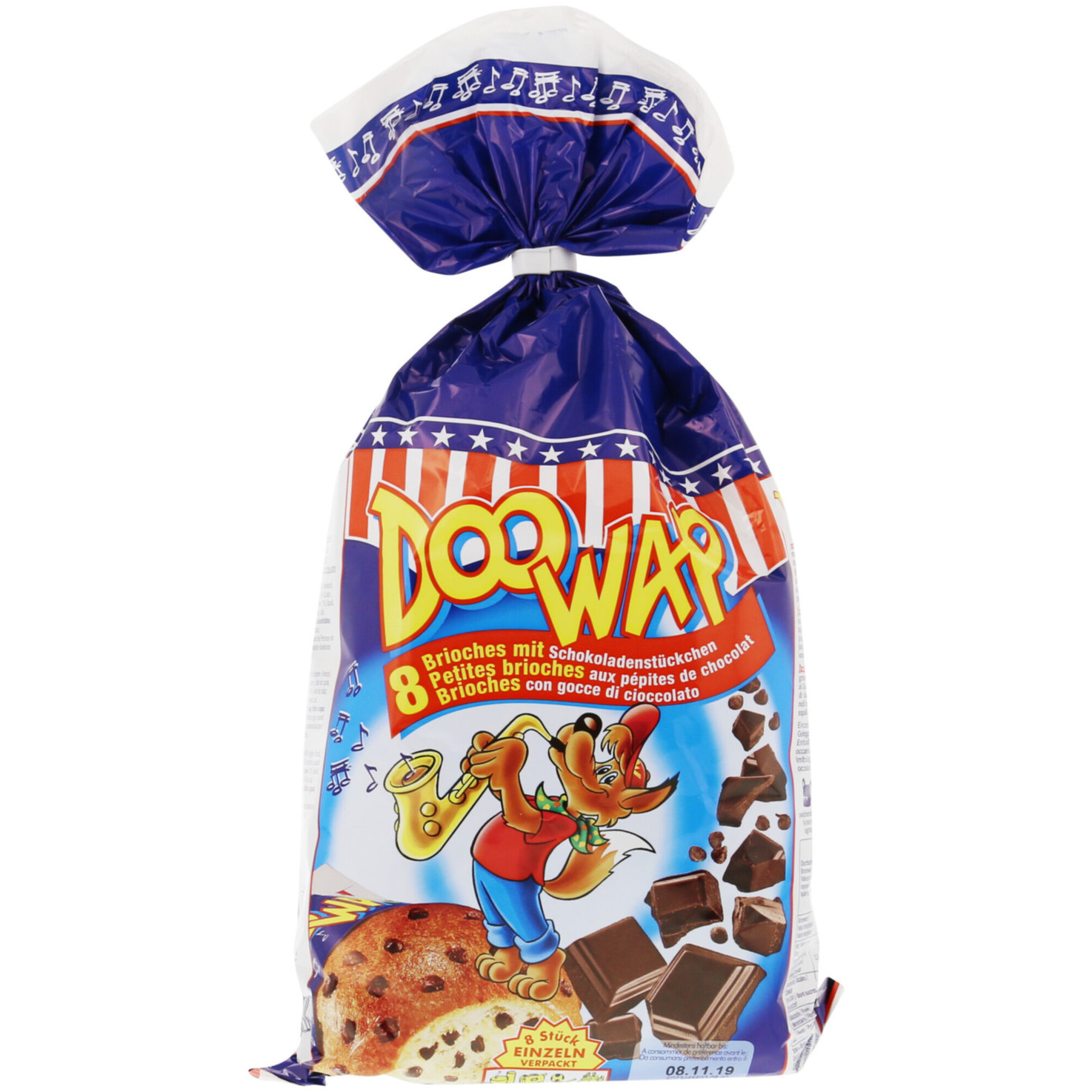 Doo Wap Brioches mit Schokoladenstückchen 8 Stück