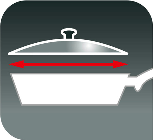 Tefal Glazen deksel 28 cm