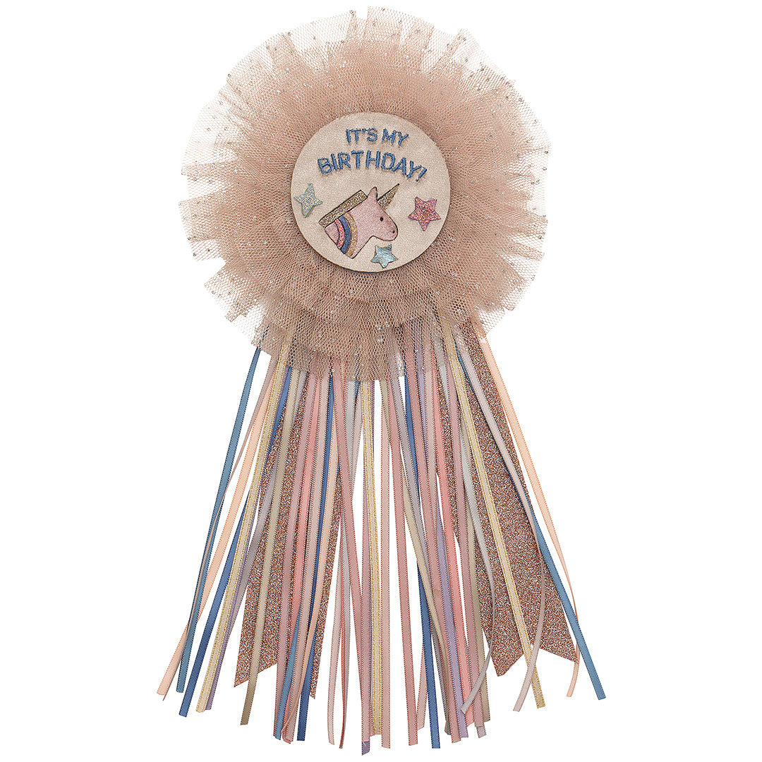 mimi & lula verjaardagsbadge unicorn - neutral