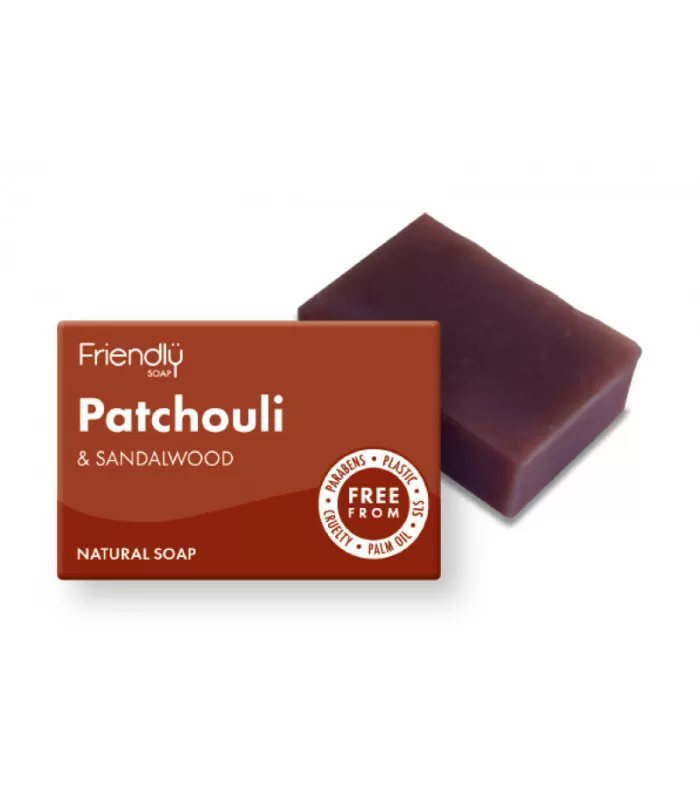 Friendly sæbebar patchouli/sandalwood - 95 g