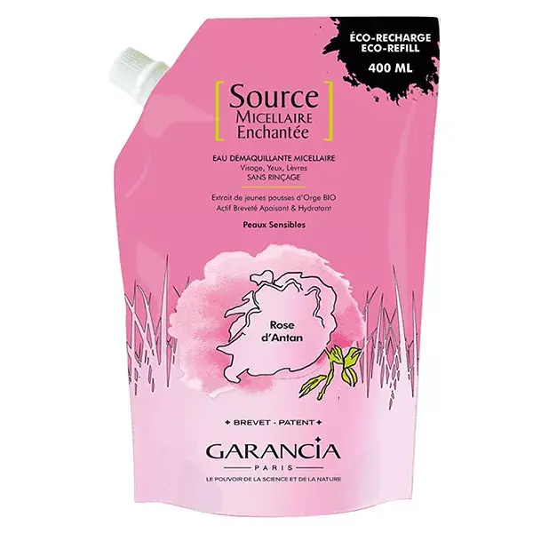 Água Micelar Encantada 4 em 1 Garancia Rosa d'Antan Refil 400ml