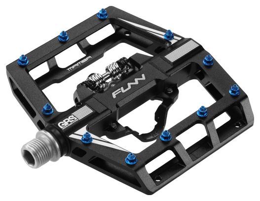 Paire de Pédales Semi-Automatiques avec Cages Funn Mamba GRS Single Side SPD Noir