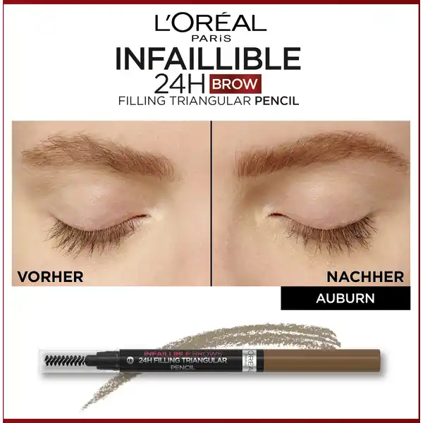 Infaillible 24H Brow Filling Triangular Pencil 5.23 Auburn