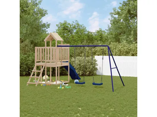 Aire de jeux d'extérieur bois de pin massif