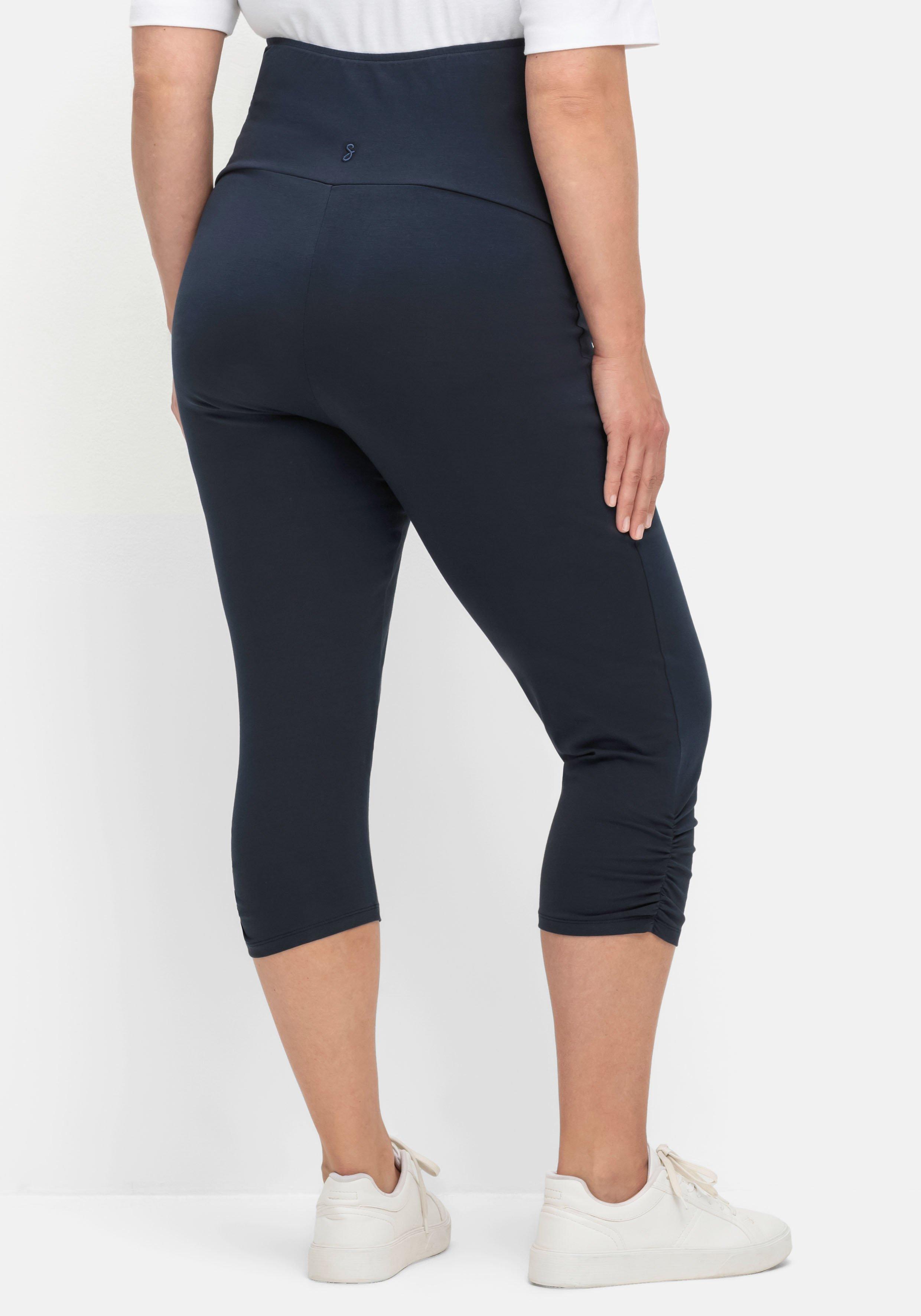 Umstands-Leggings in Caprilänge, mit Überbauchbund