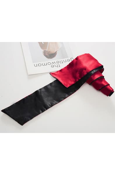 Satin Long Blindfold Red Bind