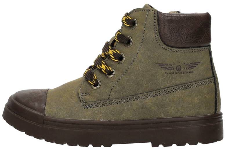 Shoesme Veterschoenen Hoog groen