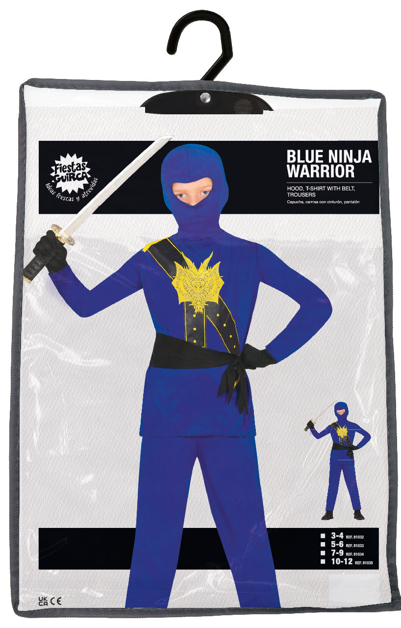 Ninja Kostuum Blauw Jongen
