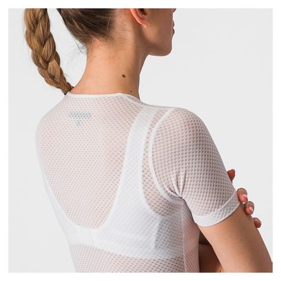 Maillot de Corps Manches Courtes Femme Castelli Pro Mesh Blanc