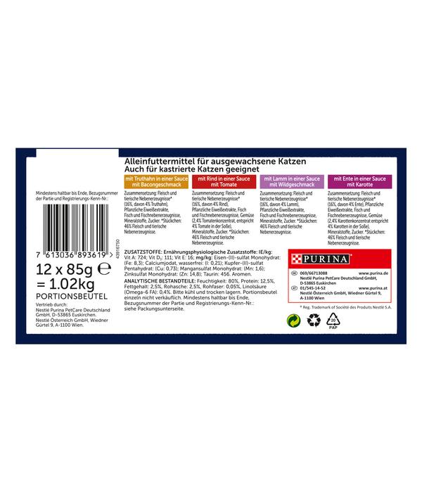PURINA felix® Nassfutter für Katzen