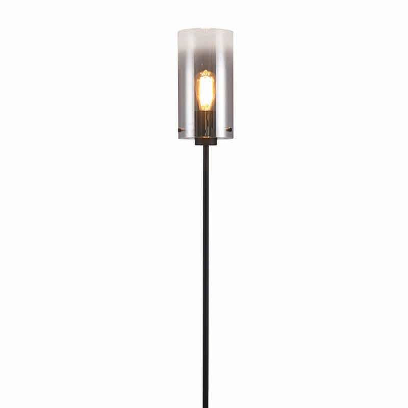 Vloerlamp Guus rookglas 1-lichts – Zwart Guus Vloerlamp Rookglas 1-lichts – Zwart #1