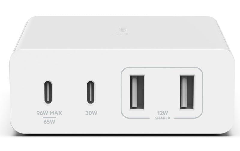 USB-Wandladegerät Boost Charge GaN-4-Port-USB-A-USB-C 108WSchnellladefähiges Ladegerät mit zwei USB-C und zwei USB-A-Ports